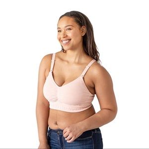 Sublime® Hands-Free Pumping & Nursing Bra | Pink Heather - Medium-Busty